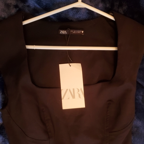 Brand NEW (NWT) Zara Black Dress - Picture 5 of 14
